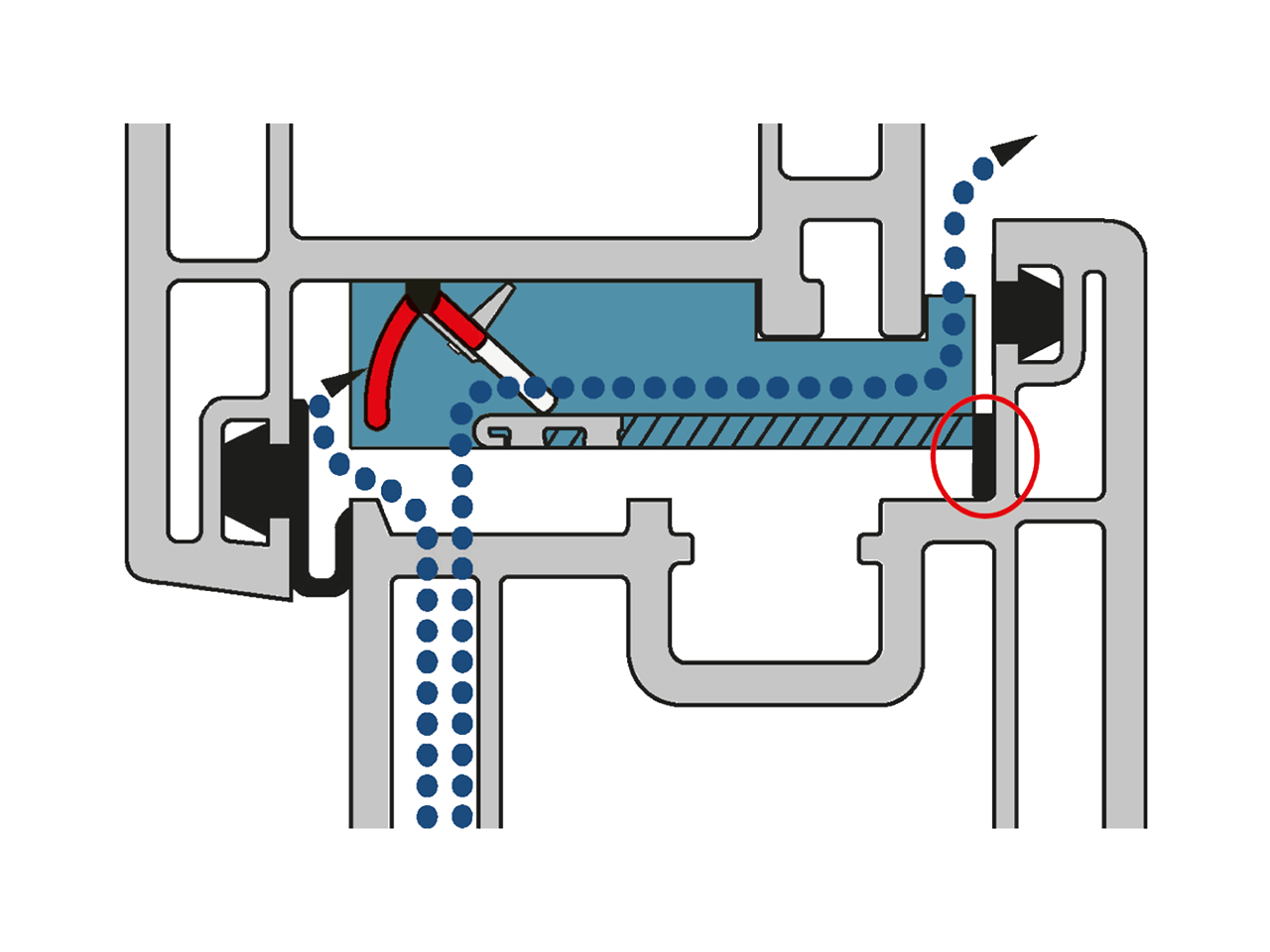 Regel-air® Klebedichtung weiß